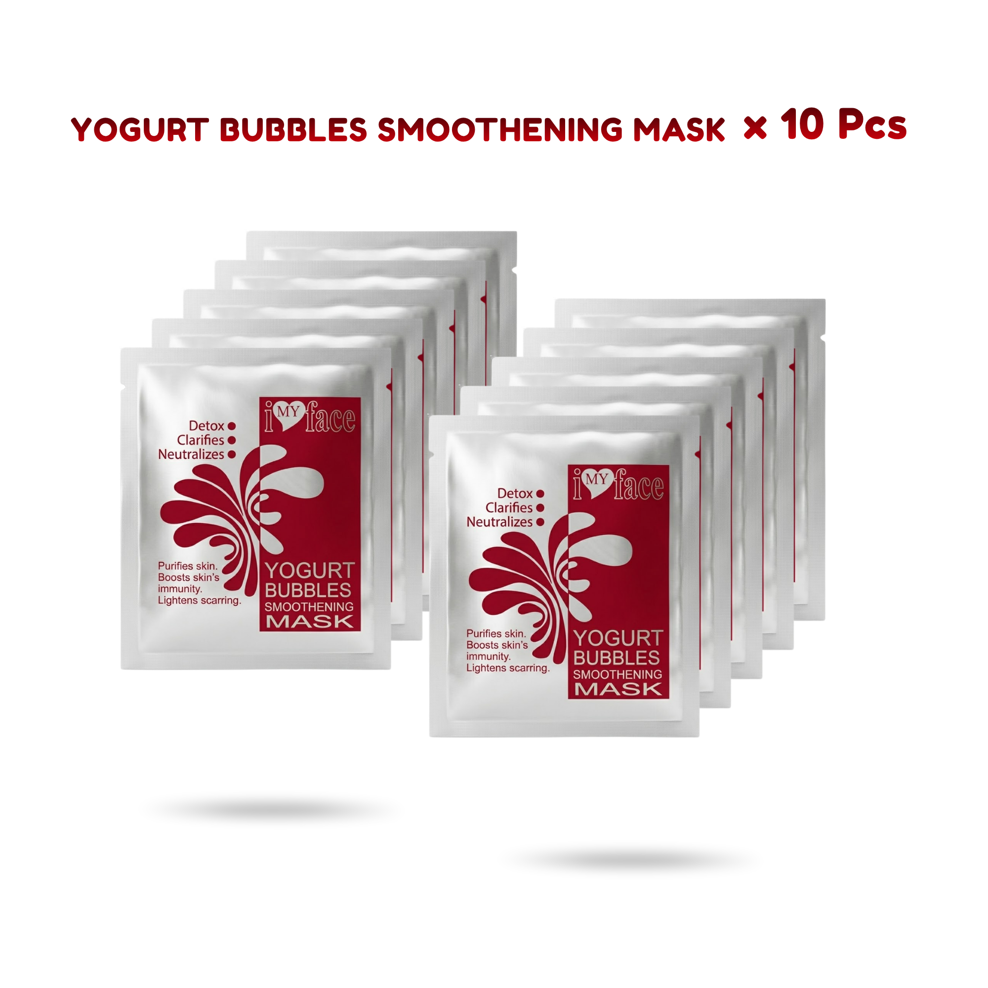 YOGURT BUBBLES SMOOTHENING MASK (10 Pcs)